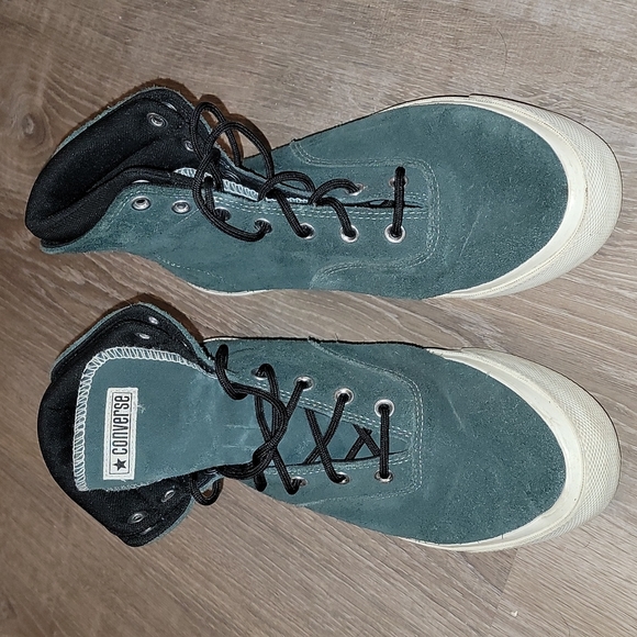 Converse Men's Dark Green Suede High Top